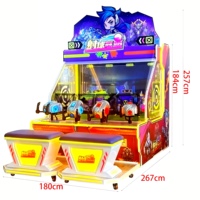 Jeux d'arcade à monnayeur 4 joueurs : Simulateur de tir de balles pour parcs de jeux, borne de jeu vidéo pour centres de jeux intérieurs
