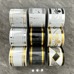 Bande de <span class=keywords><strong>plinthe</strong></span> autocollante <span class=keywords><strong>en</strong></span> PVC épaissi, étanche, décorative, aspect carrelage - Product Image 5