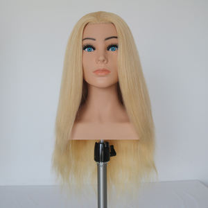 Tête de mannequin d'entraînement pour cheveux longs et raides 613 pour l'école de <span class=keywords><strong>coiffure</strong></span> et la pratique du tressage - Product Image 2