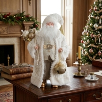 Fournisseur direct d'usine, décorations de Noël nordiques, Père Noël blanc, 90 cm, Papai Noel Squichi