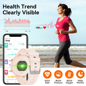 Smart Watch <b>Bluetooth</b> Calling, BLE5.2 IP67 Waterproof Fitness Tracker, Real-time Heart Rate Multi-Sport - Product Image 2