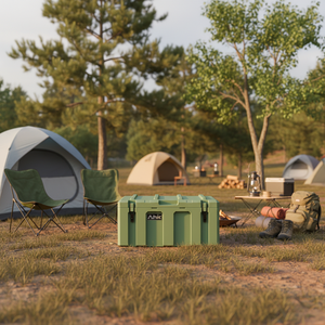 Boîte à outils professionnelle personnalisée Rotomoded en PE, étanche, 90L, ensemble de rangement tout-terrain pour l'extérieur - Product Image 1