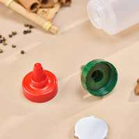 Capuchon compte-gouttes en plastique de 38 mm avec couvercle, capuchon à presser pour sauce tomate, capuchon pour bouteille de ketchup, bec verseur pour colle, couvercle de bouteille