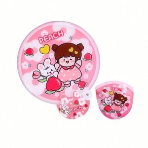 Mini-ventilateur pliable pratique pour étudiant, portable, en plastique, avec motif de dessin animé réfléchissant, recouvert de tissu, pour l'extérieur - Product Image 6