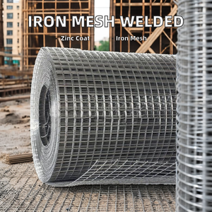 カスタマイズされた溶融亜鉛メッキ溶接ワイヤーメッシュ亀裂防止動物ケージ鉄ワイヤーフェンスメッシュ - Product Image 4