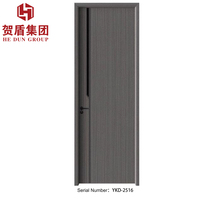 Porte d'entrée contemporaine en aluminium avec âme alvéolée, résistante aux intempéries, avec serrure magnétique, pour enceinte de balcon et projets d'entrée