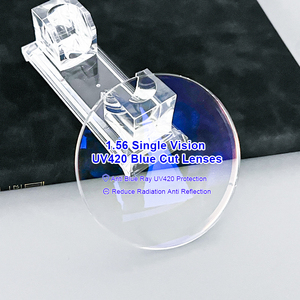 <span class=keywords><strong>Lentes</strong></span> de Visión Única con Bloqueo de Luz Azul UV420 1.56, <span class=keywords><strong>Lentes</strong></span> de Visión Única 100% Anti Luz Azul, Revestimiento <span class=keywords><strong>AR</strong></span> Verde/Azul, Resina CR 39 - Product Image 4