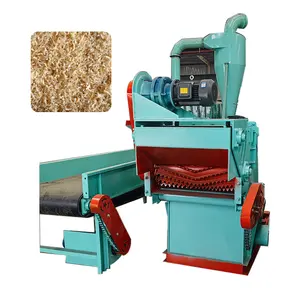 Single feed port 4t/h wood pallet crusher machine eaves timber wood crusher shredder wood chipper