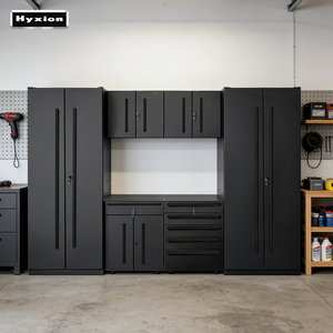 Gabinetes de Herramientas Combinados para Almacenamiento en Garaje de Nuevo Diseño, Banco de Trabajo de Metal Resistente para Taller, Gabinete de Estación de Trabajo para Garaje - Product Image 1