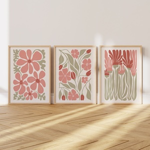JIEKAI Set <span class=keywords><strong>di</strong></span> 3 <span class=keywords><strong>Matisse</strong></span> stampa del mercato dei fiori Boho arte floreale, soggiorno camera da letto stampa murale, <span class=keywords><strong>stampe</strong></span> d'arte moderna - Product Image 2