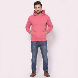 Men's Fashion Long Sleeve Winter Hoodies Custom Logo O-Neck Pullovers with Pockets Popular Style Printed Fleece <b>Fabric</b> - Product Image 1