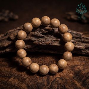 Bracelet tendance en bois d'agar vietnamien perlé 12 mm, bracelets en bois d'agar AL-T12-0001, cadeau minimaliste unisexe de la marque My Aga - Product Image 4