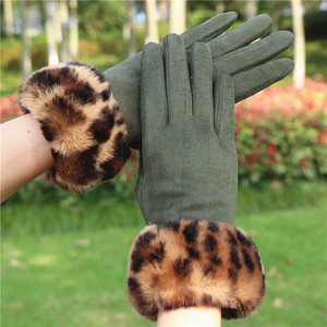 Femmes élégant nouveau Style épaissi doublé de polaire gants chauds en plein air cyclisme résistant au froid coupe-vent écran tactile acrylique mitaines - Product Image 3