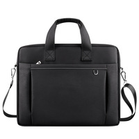 Sacoche pour ordinateur portable 15,6 pouces en tissu Oxford imperméable, grande capacité, avec bandoulière et sangle pour trolley, fabriquée par le fabricant OEM