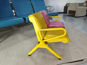 Sillas de Espera para Niños Foshan, Sillas de Recepción para Hospitales, Sala de Espera Moderna, Acero Frío, Recubrimiento de Polvo Colorido, Metal para Clínica - Product Image 3