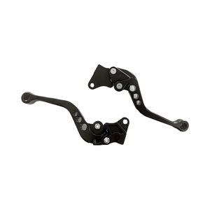 Pièces de modification pour moto à double frein à tambour : guidon, leviers d'embrayage et de frein en alliage d'aluminium usiné CNC - Product Image 2