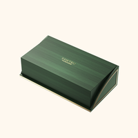 Boîte en bois de luxe émaillée brillante avec charnières, grande vitrine de présentation pour collection de cadeaux européens et américains, vente en gros