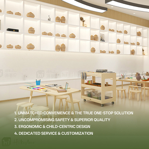 Ensemble de meubles de bibliothèque pour enfants Hikeylove, étagère pour garderie, étagères pour enfants, coin lecture, maison dans les arbres, <span class=keywords><strong>espace</strong></span> de jeu - Product Image 2