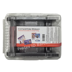 Ruban d'imprimante <span class=keywords><strong>Evolis</strong></span> RCT023NAA Ruban monochrome noir (2000 impressions) Compatible avec les imprimantes de cartes d'identité <span class=keywords><strong>Evolis</strong></span> <span class=keywords><strong>Zenius</strong></span> et Primacy - Product Image 2