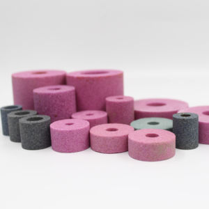 Petite meule abrasive cylindrique en aluminium rouge rose pour la meule de surface - Product Image 6