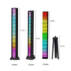 Smart home Music Sound Controlled Levels Light 32 leds smart rgb light bar led light music rhyth