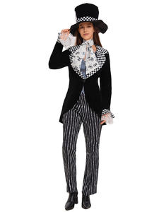 Costume de scène de magicien Chapeau <span class=keywords><strong>Fou</strong></span> Noir, style <span class=keywords><strong>dessin</strong></span> <span class=keywords><strong>animé</strong></span>, pour Halloween et fêtes annuelles, vente en gros 2026 - Product Image 3