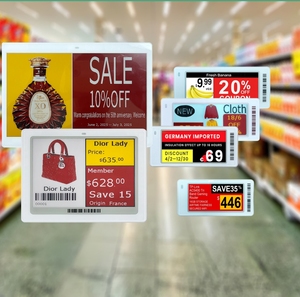 Etiqueta Electrónica de Precio para Productos de Supermercado, Etiqueta Electrónica de Estante, Etiqueta de Precio Digital Inteligente de 5.8 Pulgadas para Minoristas - Product Image 1