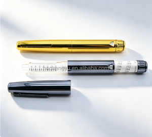 Lightweight Ergonomic Reusable Applicator <b>Pen</b> <b>Gold</b> Coating Wear Resistant Wholesale Low MOQ Skin Care Liquid Dosing Device - Product Image 4