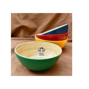 ผลิตจากไม้ไผ่ปั่นคุณภาพพรีเมียม เข้ากันได้อย่างลงตัวกับชามไม้ไผ่ปั่นอื่นๆ หรือชุดอาหารที่มีลวดลายต่างๆ มีหลายขนาดและหลายสี - Product Image 1