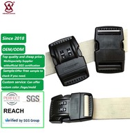 Gran oferta, alta calidad, 1,5 pulgadas, código de plástico, hebilla de bloqueo, contraseña para accesorios de bolsa de equipaje