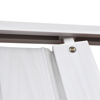 Porte d'accordéon en PVC de 0.6mm d'épaisseur avec charnière souple