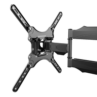 Soporte de televisión montado en la pared ajustable con inclinación giratoria de movimiento completo, extensor de pantalla LED de montaje de TV de 17 a 56 pulgadas para ver cómodamente