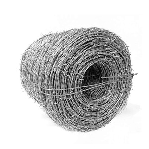 Fil barbelé haute résistance en acier galvanisé, clôture à barbelés galvanisés à chaud, 2 brins, 4 points, torsion inversée, pour ferme et route - Product Image 6