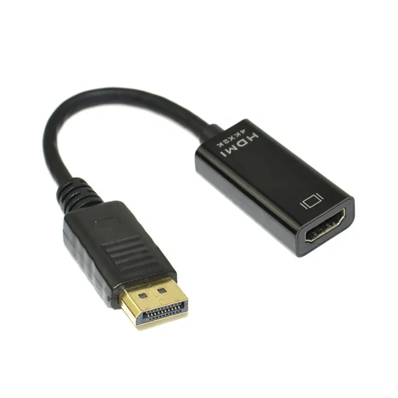 4K x 2K Gold Plated DisplayPort DP to HDMI Adapter Cable Male To Female 20CM