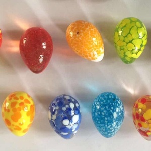 Huevo de Pascua Hecho a Mano, Huevo de Semilla de Sésamo, Guijarros de Huevo, <span class=keywords><strong>Juego</strong></span> Artificial Pulido para Niños, Juguetes, Canicas de Vidrio Artísticas de Murano - Product Image 5