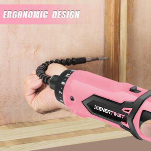 Ensemble de tournevis électrique à couple élevé de 82 pièces 8V avec <span class=keywords><strong>mandrin</strong></span> de 1/4 pouce, couple maximal de 62 IN.LBS et lumière LED - Outil de perçage manuel DIY - Product Image 5