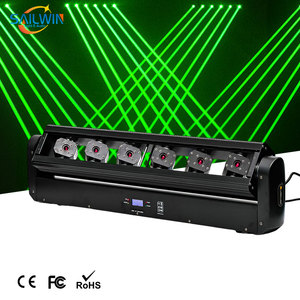 Contrôle sonore professionnel Dj lumière Laser 6 <span class=keywords><strong>yeux</strong></span> 2R2G2B faisceau tête mobile barre Disco effet Laser montre éclairage de scène - Product Image 1