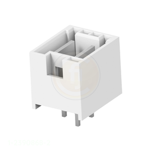 Conectores Rectangulares con Cubierta, Tipo RAST 5, 2 Pines, 1-2390868-2, Conectores de Orificio Pasante para Placa, en Existencia - Product Image 1