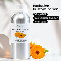 Huile de Calendula Pure à l'Extrait Végétal, Huile Porteuse de Graines de Calendula, Huile de Souci pour Massage, Aromathérapie, Soins Bébé, Acné, Peaux Sensibles