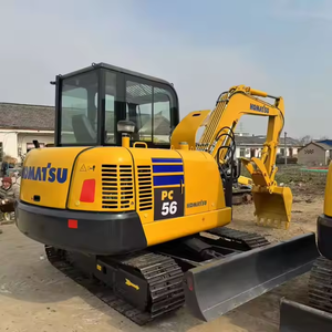 Venta superior usado Komatsu PC56 Mini excavadora sobre orugas usado buen estado 5 toneladas Tractor Mini excavadoras para la venta - Product Image 6