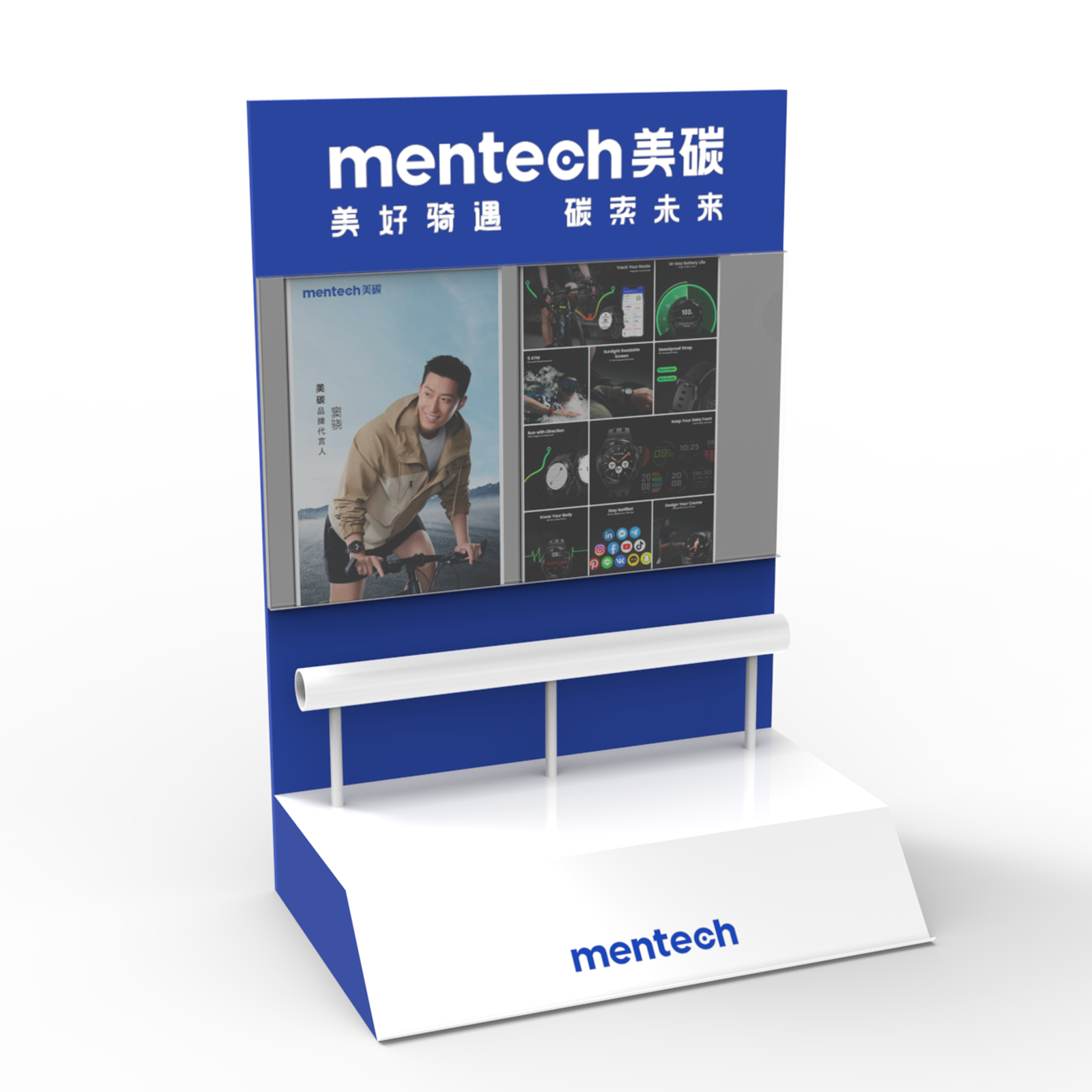 Apache Customized Modern Countertop Acrylic Watch Sports Equipment Display Stand with Carton Packing for Stores — view 4