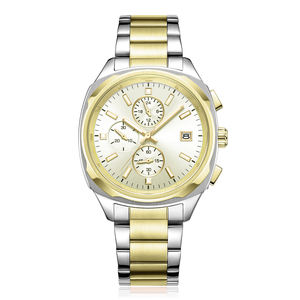 Montre de sport de luxe <span class=keywords><strong>pour</strong></span> homme, boîtier en acier inoxydable, résistante à l'eau 10 bars, aiguilles lumineuses, quartz, montre personnalisée, Reloj De Hombre - Product Image 5