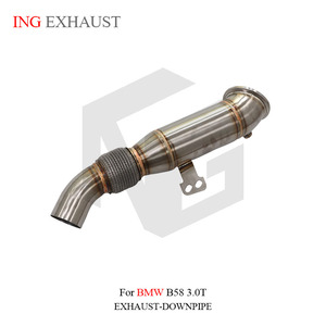 ING para <span class=keywords><strong>BMW</strong></span> B58 3,0 T Tubo de escape de bajada Tubo de acero inoxidable sin escudo térmico Piezas de rendimiento automático al por mayor de alta calidad - Product Image 6