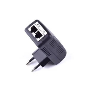 10/100/1000Mbps Transmission Rate 48V 0.5A 24W powerline adapter passive poe injector adapter