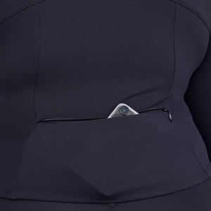 <span class=keywords><strong>Veste</strong></span> de sport zippée Poches croisées Jupes de tennis d'entraînement 2 pièces Ensemble de gymnastique - Product Image 6