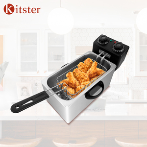 Freidora Eléctrica de Sobremesa de 4L con Control de Tiempo, Acero Inoxidable 304 para Uso Comercial y Doméstico, Freidora de <span class=keywords><strong>Pollo</strong></span> para Restaurantes - Product Image 5