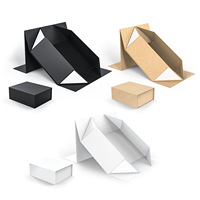 Boîte d'emballage cadeau pliante en carton ondulé avec logo personnalisable à clapet en carton magnétique fort pour crème contour des yeux échantillon gratuit