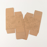 Cajas de Embalaje de Cartón Corrugado Kraft para Cosméticos y Cuidado de la Piel, Personalizadas, Ecológicas, Reciclables, de Lujo, con Relieve y Cuatro Colores