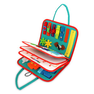 Jouets personnalisés, types de livres d'apprentissage rouges, jeux multiples, développement de l'intelligence, plusieurs types, matériau en feutre, jouets pour bébés - Product Image 1