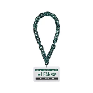 Настраиваемые наивные футбольные команды Loge, объемное ожерелье из пены Eva, цепочка для бейсбольных фанатов, пластиковая большая цепочка, ожерелье